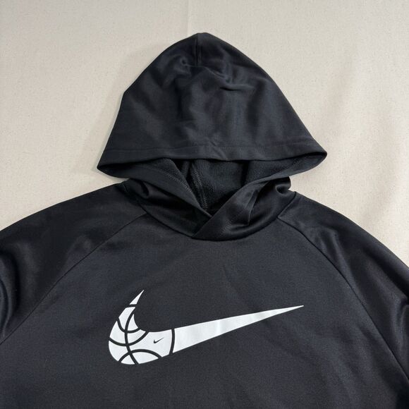 Nike Basketball Logo Black Hoodie Kids Size XL - Picture 3 of 9